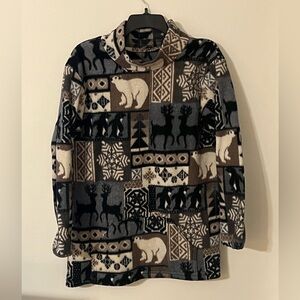 🔥 Vintage Winter Sweater High Neck Fleece Pullover